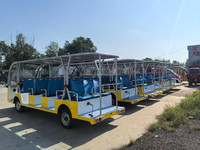 Autobús Turístico Eléctrico de 14 Plazas con Techo Abierto y Batería de 72V para Parques de Atracciones