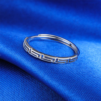 Vente en gros de bagues anciennes en argent sterling 925, nouveau design, bague labyrinthe pour femmes, matériau principal en platine plaqué rhodium pour fête de mariage