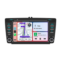 Autoradio Android 4 cœurs avec écran HD 7 pouces, WiFi, Carplay sans fil, Android Auto, radio FM, compatible Apple et Android pour Skoda Octavia 2012
