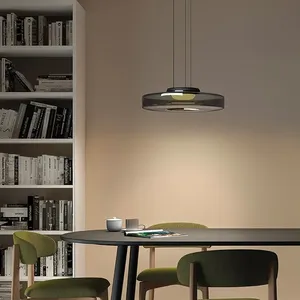 Lustre de <span class=keywords><strong>plafond</strong></span> pour îlot de cuisine, abat-jour en verre vert, lustres de salle à manger, luminaire suspendu en verre moderne, éclairage suspendu - Product Image 3