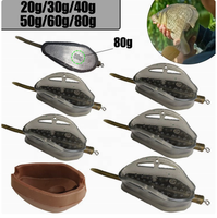 Ensemble complet d'alimentation pour la pêche à la carpe Lovita 20g/80g |   Écologique et durable |   Combo de cage à appâts en ligne avec embout anti-goutte |   Méthode à cadre ouvert