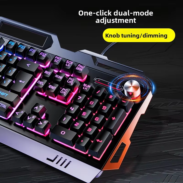 V2 Mechanical Feeling Gaming Combo,RGB Backlit Keyboard Mouse Headset 3 in 1 USB Wired for PC Gamer