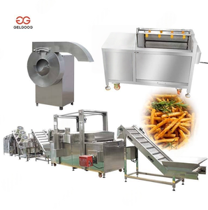 Machine automatique de fabrication de frites, grande capacité de 500Kg, prix des Chips, lignes de Production et frites à moitié frites - Product Image 1