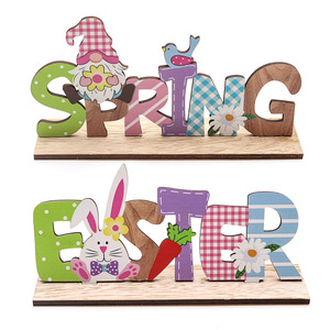 Neue <span class=keywords><strong>Happy</strong></span> <span class=keywords><strong>Eater</strong></span> Holz-Ornamente Frühjahr Farbdruck <span class=keywords><strong>Eater</strong></span>-Dekoration <span class=keywords><strong>Happy</strong></span> <span class=keywords><strong>Eater</strong></span>-Dekorationen - Product Image 1