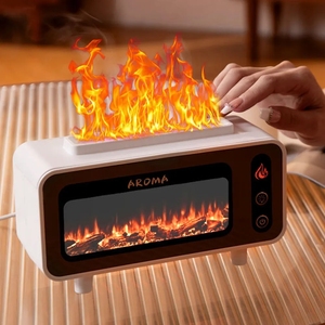 <span class=keywords><strong>Precio</strong></span> al por mayor llama chimenea aroma difusor aceite esencial <span class=keywords><strong>humidificador</strong></span> <span class=keywords><strong>de</strong></span> <span class=keywords><strong>aire</strong></span> 200ML Vintage chimenea fuego aceite difusor para el hogar - Product Image 5