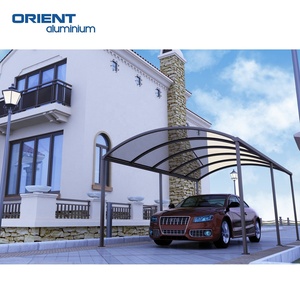 Cobertizo de policarbonato fácilmente ensamblado, pérgola de aluminio, cocheras para estacionamiento de automóviles, cobertizo de coche Independiente de aluminio - Product Image 3