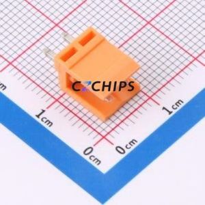 MXHT396V-3.96-02P-OE01-Cu-A Plug-in Terminal Block Through hole,P=3.96mm Board-to-Board / Socket - Open 1x2P 3.96mm Orange - Product Image 1