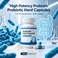 Capsule dure de probiotiques pour adultes, marque privée OEM, formule de souches personnalisées, 5g, sans sucre, vente en gros, conforme aux normes UE, complément alimentaire