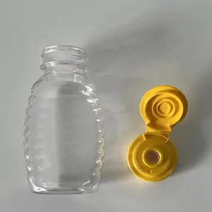 Bester Preis 100g 150g 250g 500g 1000g benutzer definierte Kunststoff-Haustier Honig Wasser Quetsch flasche mit Flip-Top-Kappe