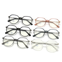 Lunettes anti-lumière bleue à monture large TR90, lunettes de mode unisexes, style classique pour le travail quotidien, les études