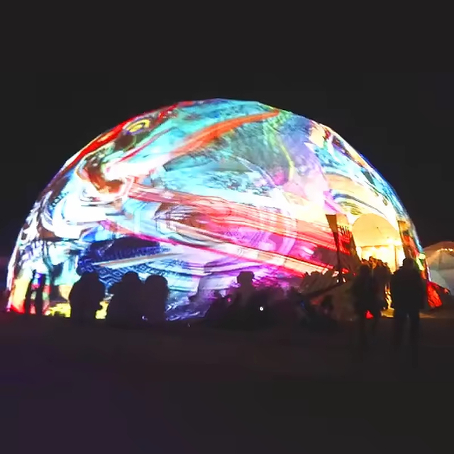 Customized 15m 18m 20m 25m Geodesic Tent 360° Immersion Projection Dome Tent for Music Shows Art Events Trade Show Tents