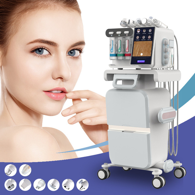 H2O2 Dermabrasion Microdermabrasion Blackhead Remover Oxygen Jet Aqua Peeling Skin Care Anti-aging Facial Cleaning Machine