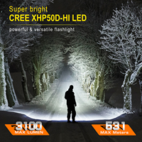 Lampe torche rechargeable par USB, super lumineuse, lampe de recherche pour l'entretien extérieur, lampe tactique LED, lampe de secours pour le camping en plein air