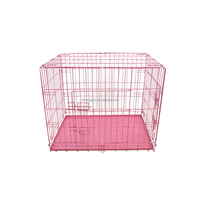 Cage pour chien en métal classique à haute performance coût-efficacité, avec plateau en plastique et conception durable