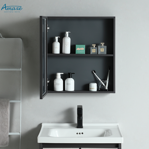 Moderno Mueble <span class=keywords><strong>de</strong></span> Baño con Lavabo y <span class=keywords><strong>Espejo</strong></span>, Tocador <span class=keywords><strong>de</strong></span> Aluminio, Suministros para Gabinete <span class=keywords><strong>de</strong></span> Lavamanos para <span class=keywords><strong>Ducha</strong></span> - Product Image 3