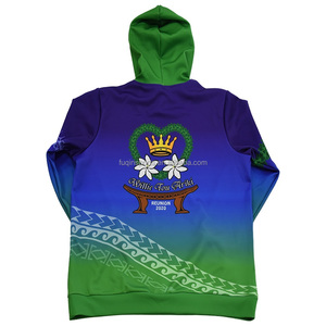 FQ lettere personalizzate parole sport felpa con cappuccio canguro da allenamento Pullover tascabile <span class=keywords><strong>Koru</strong></span> stampato a maniche lunghe sublimazione Top - Product Image 5