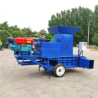 Presse hydraulique à cylindre pour balles carrées de balles de riz, de paille et d'ensilage, ensacheuse personnalisée