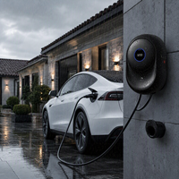 Chargeur de véhicule électrique intelligent 22 kW Type 2 mural, directement de l'usine, avec logo personnalisé et contrôle par application