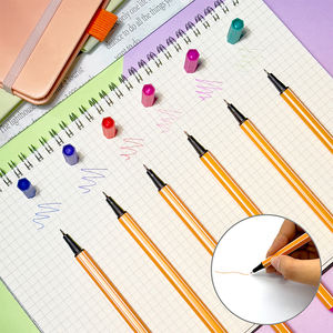 ชุดปากกาเขียนลายมือแบบกำหนดเองจากซัพพลายเออร์ ปากกาหัวแหลมแบบมีสี พร้อมหัวปากกาเคลือบโลหะขนาด 0.4 มม. ที่ทนทาน สำหรับการวาดเขียนที่แม่นยำ - Product Image 4