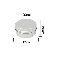 Boîtes en aluminium rondes noires personnalisables pour cosmétiques, pots en étain de 5ml, 10ml, 50ml, 100ml, 250ml, 120ml – Vente en gros