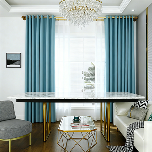 Современные шторы на заказ оптом, однотонные, для гостиной, с высокой степенью затемнения, блэкаут - Product Image 2