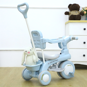 Vente en gros de tricycles pour enfants à prix avantageux, tricycle à double siège pas cher, tricycle en métal pour enfants - Product Image 2