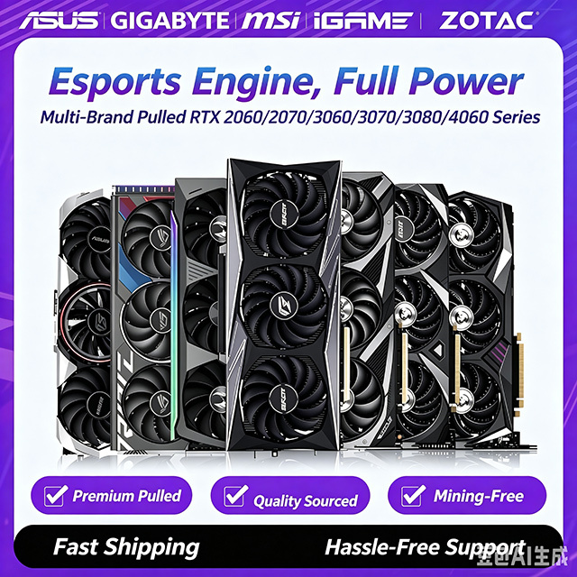 Used ASUS Brands TUF Gaming GeForce RTX 3060 3070 4060 5060 Pulled Graphics Cards · image 2