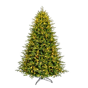 Árbol de Navidad Chino Iluminado en Blanco Cálido Realista de 150-240cm para Exhibiciones en Ventanas de Hoteles y Centros Comerciales; Mezcla Densa de PE - Product Image 5