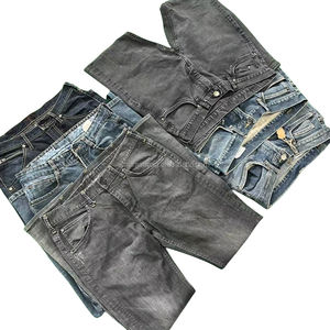 F8-2 Hochwertige Gebrauchte Business-Casual Gerade Jeans Frühling Polyester/Baumwolle Großhandel Übergrößen Herren- und Damenmode - Product Image 4