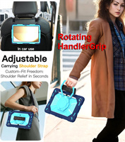 Samsung Galaxy Tab A9+/A11+ 11 İnç Tablet Kılıfı 360 Derece Dönebilen Yeni Kılıf °   Döner Diskli Darbeye Dayanıklı Üç Katmanlı Kapak