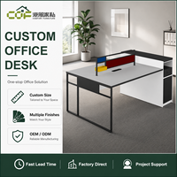 Poste de travail de bureau moderne modulaire pour 2 personnes avec rangement, en bois, pour usage en villa