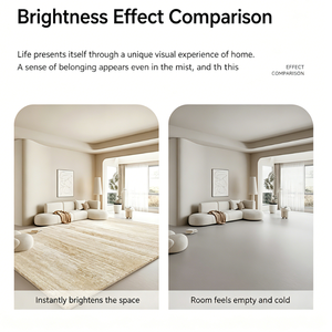<span class=keywords><strong>Tappeto</strong></span> Moderno Effetto Cashmere, Realizzato a Macchina, Stile Nordico, Crema, per <span class=keywords><strong>Soggiorno</strong></span>, Camera da Letto, Grande, <span class=keywords><strong>Lavabile</strong></span>, Morbido, Anti-Fatica - Product Image 4