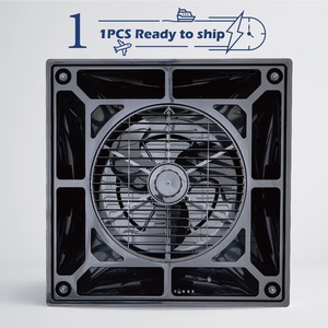 Ventilateur de plafond noir à flux d'air stable pour un confort au bureau avec design ECO - Product Image 1