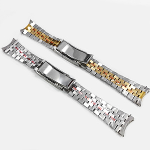 สายนาฬิกาข้อมือสแตนเลสสตีล 904L คุณภาพสูง ขนาด 20 มม. หัวเข็มขัดแบบจูบิลี่ <span class=keywords><strong>สี</strong></span>เงิน เหมาะสำหรับรุ่น 116710 126710 GMT - Product Image 2