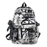 Paxdun-Mochila de moda unisex con diseño personalizado, suave, impermeable, PVC, cremallera, uso diario, correa de hombro, lavable con luz, 2024