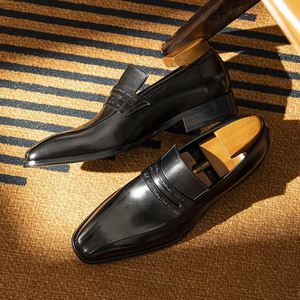 Chaussures de luxe de haute qualité Lefu, style britannique, formelles, VALENTINA, en cuir patchwork, respirantes, légères, antidérapantes, en caoutchouc - Product Image 6