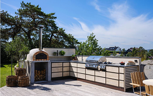Armoire extérieure en acier inoxydable personnalisée OEM <span class=keywords><strong>Airfun</strong></span> – Unité de rangement haut de gamme durable anti-UV pour patio et balcon avec évier, robinet et charnière - Product Image 4