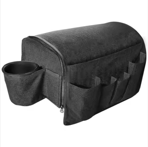 Hot Wholesale Recliner Chair Armrests Storage <b>Bag</b> with Detachable Tray PU Sofa Chair Armrest Caddy Sofa Side Hanging <b>Bag</b> - Product Image 3