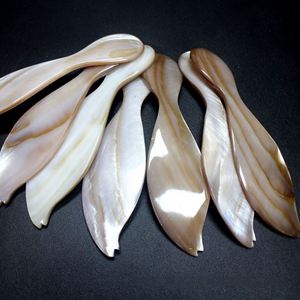 Cuillère à caviar créative en nacre naturelle sculptée en forme de coquillage, 12 cm, pour la restauration - Product Image 3