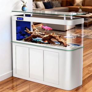 Aquarium de qualité commerciale en forme de balle, 150, 180, 200 cm de long, aquarium robuste avec système de filtration, aquarium moderne pour salon - Product Image 3