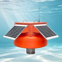 Bouée flottante solaire résistante à la corrosion, 4G RS485 Modbus, surveillance en temps réel de la qualité de l'eau en aquaculture, multiparamètres