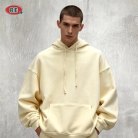 Meilleures ventes : Sweat-shirts à capuche personnalisés brodés, basiques, amples et unis, tricotés de haute qualité, style streetwear pour hommes