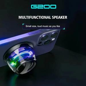 Mini Altavoz Bluetooth Magnético Multifuncional G200 con Iluminación RGB, Soporte Magnético Portátil para Teléfono - Product Image 2
