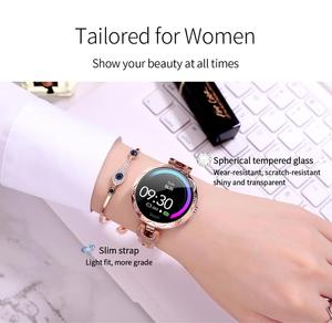 Azufit AK15 inteligente reloj de las mujeres de los hombres para Android IOS teléfono ritmo card íacodeporte smartwatch - Product Image 5