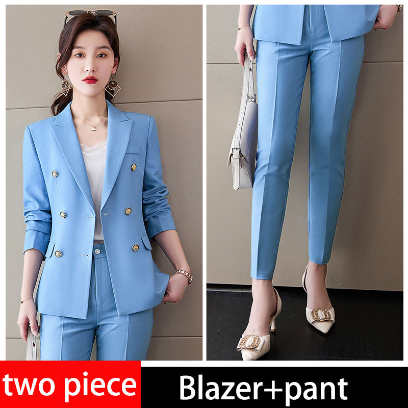 Light blue jacket+pants