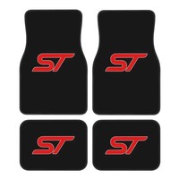 Luxury Modern Car Interior Carpet Mats PVC Non-Slip Washable Foot Mat Rug 4 Pieces Non-Slip Auto Foot Mats Car Mat Accessories