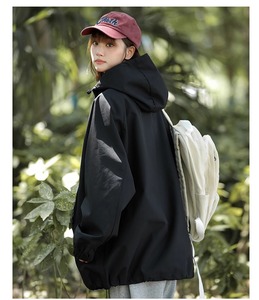 Giacca Impermeabile e Antivento per Escursionismo, Unisex, Vestibilità Comoda, con Cappuccio e Tasche, per <span class=keywords><strong>l</strong></span>'Autunno - Product Image 6