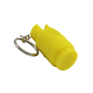 3D Kawaii Anime Keychains PVC Hatsune phim hoạt hình Jar <span class=keywords><strong>Keychain</strong></span> mềm cao su PVC <span class=keywords><strong>Keychain</strong></span> với vòng kim loại - Product Image 3