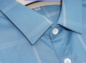 Châu Âu Mỹ phong cách dệt kẻ sọc áo sơ mi vải mùa hè thoải mái thoáng khí sợi tre vải - Product Image 3