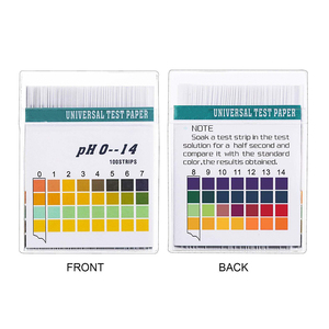 Papier test universel pH 0-14, 100 bandelettes pour analyse de l'eau, utilisation en laboratoire - Product Image 5